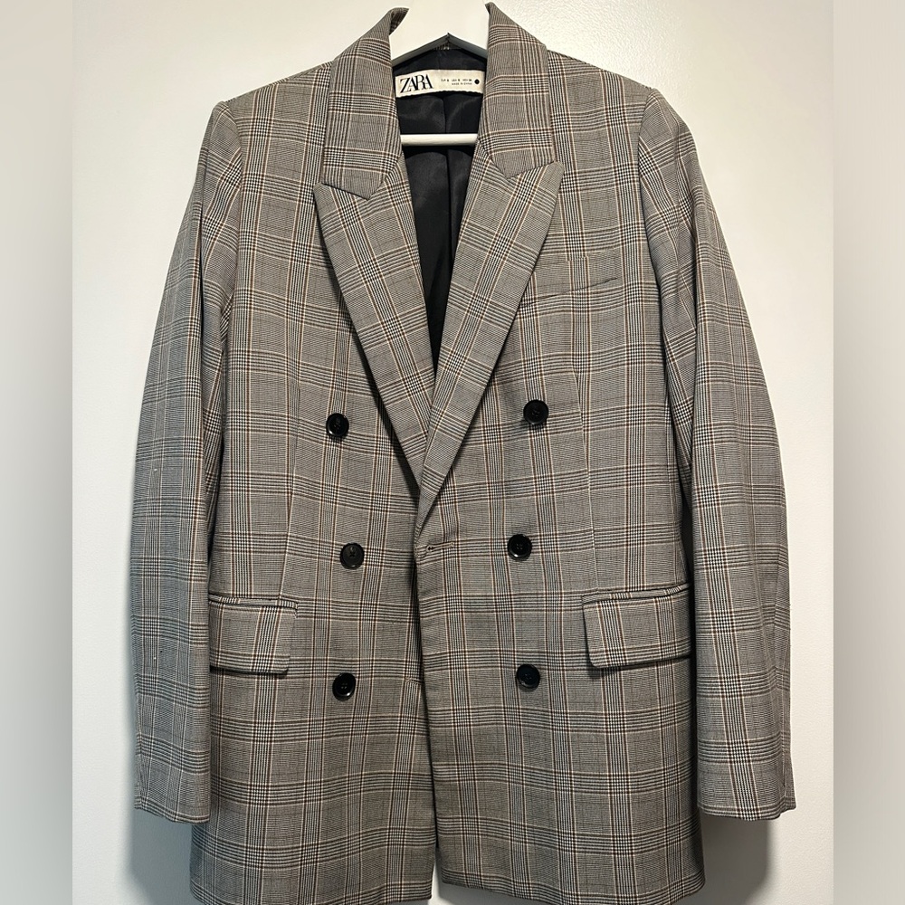 Zara Checkered Blazer